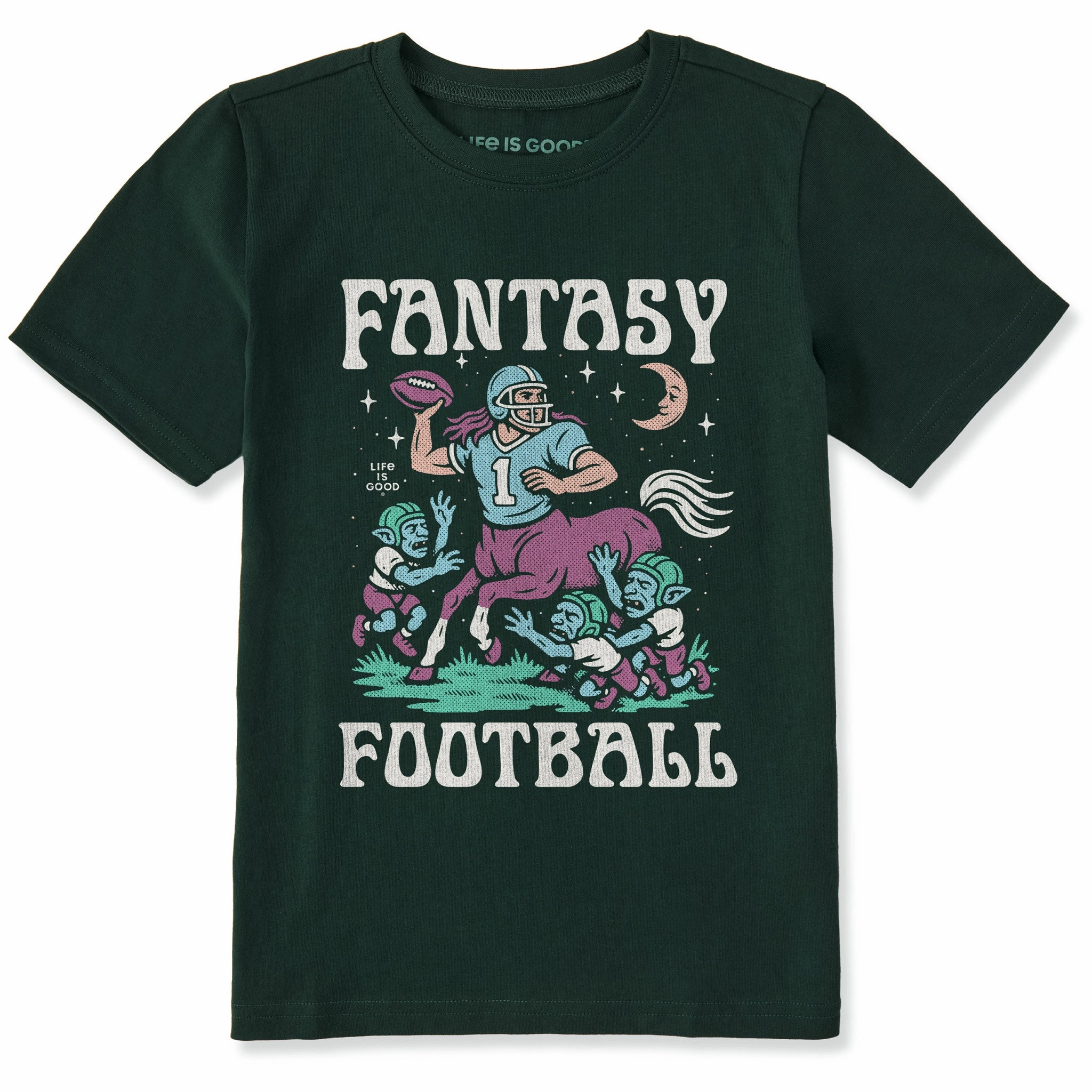 Essential layering piece TemperatureControl Fabric Kids Fantasy Football Centaur v. Goblins Short Sleeve Crusher Tee