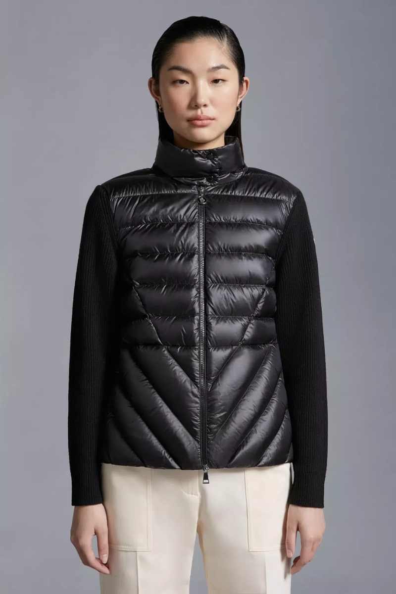 Padded Wool Cardigan Snag Proof Surface Soft Fleece Interior