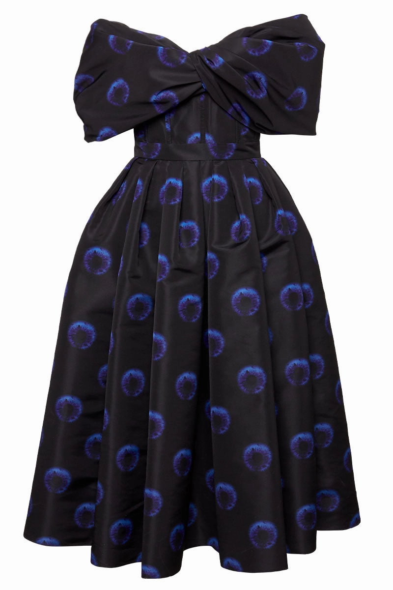 Iris Draped Dress Shine Soft Polished Form