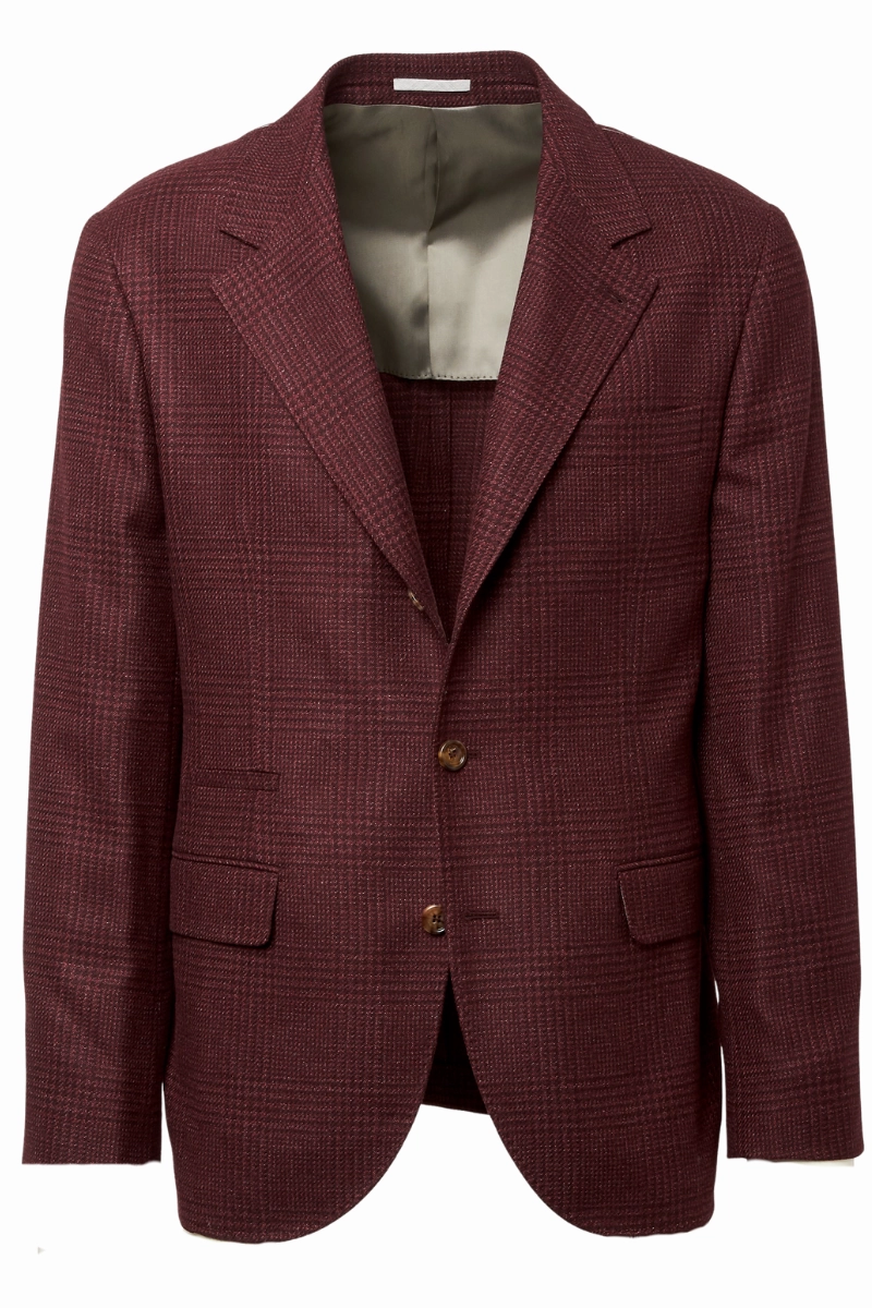 Prince of Wales Deconstructed Sport Jacket Elegant Style Sleek Layer