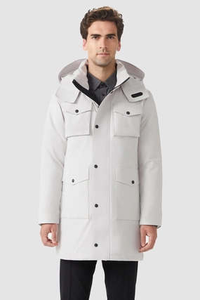 Windproof Warm Hooded Down Jacket Calm Day Fit