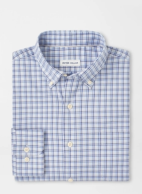 logoed Peter Millar Albert Crown Lite Cotton-Stretch Sport Shirt