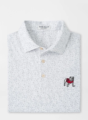Elegant Comfort Peter Millar Georgia Standing Bulldog Blitz Performance Jersey Polo