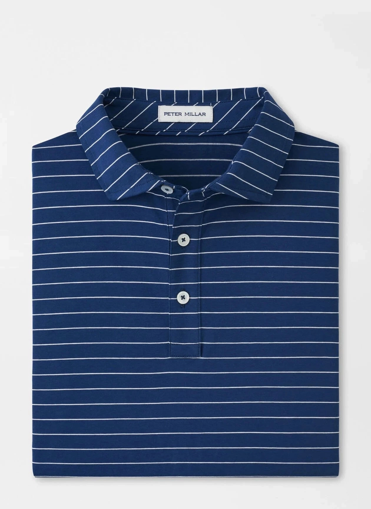 Peter Millar Rover Stripe Crown Comfort Cotton Polo Relaxed Fashion