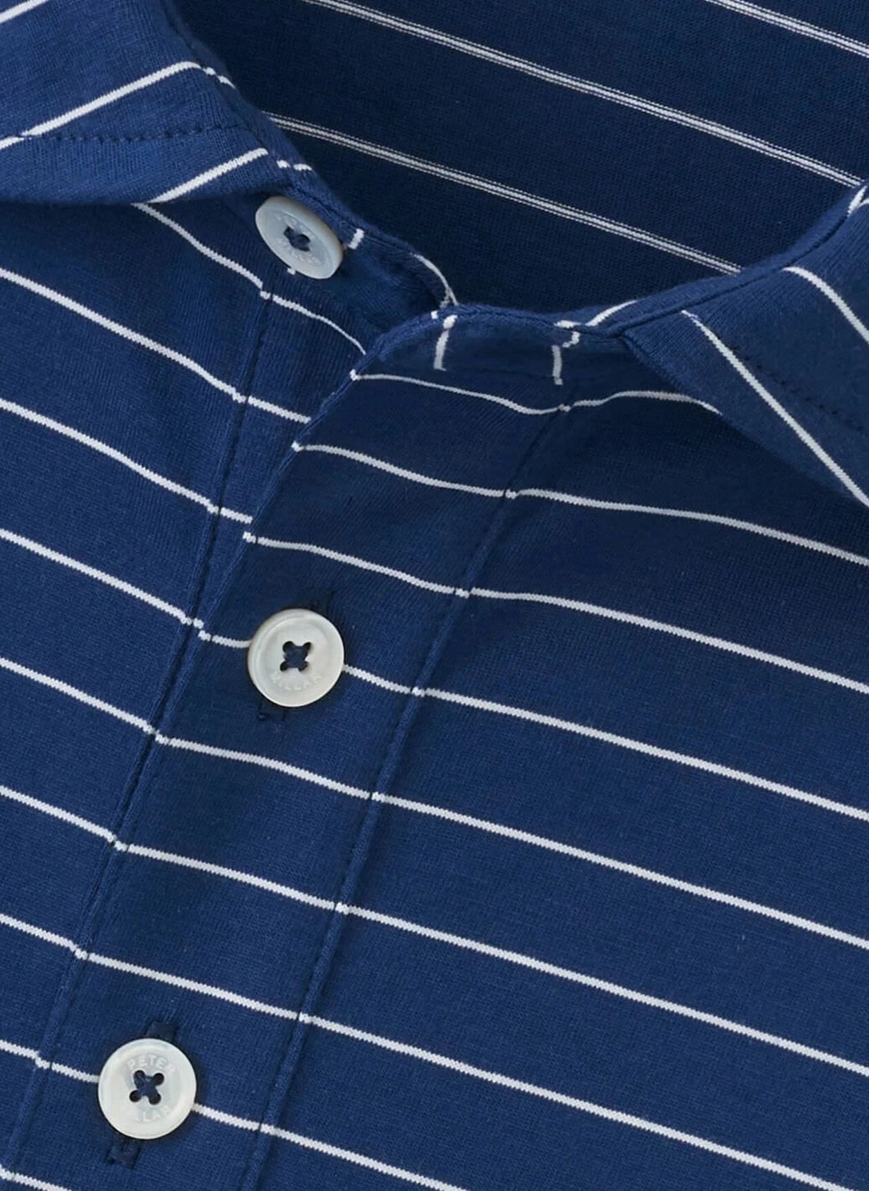 Layered Hem Reinforcement Sport Flex Peter Millar Rover Stripe Crown Comfort Cotton Polo