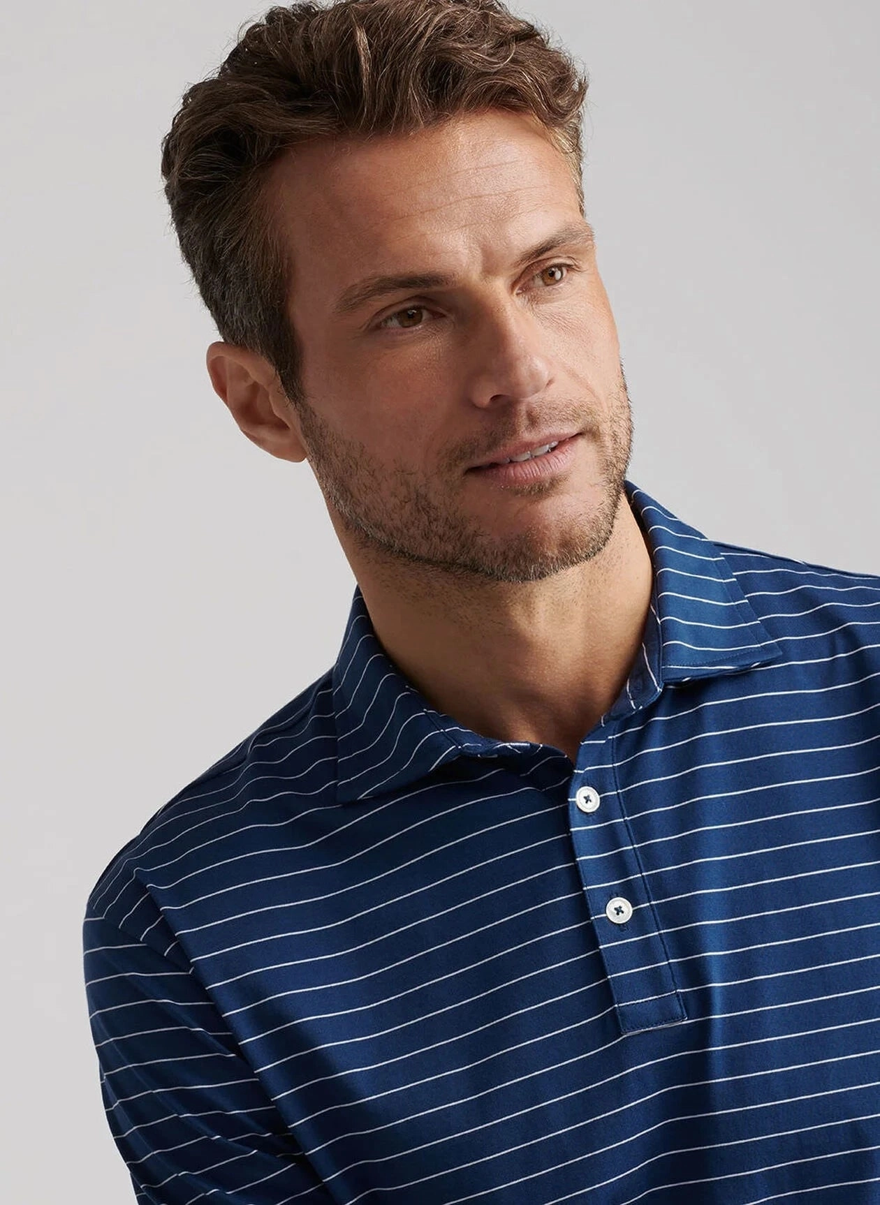 Spring Collection Peter Millar Rover Stripe Crown Comfort Cotton Polo