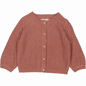 Knit Cardigan Magnella - rose cheeks Bonded Seam Reinforcement Winter Comfort