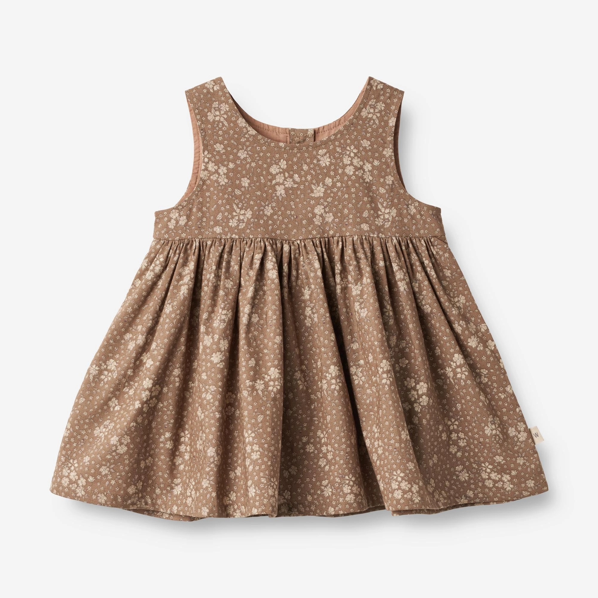 Pinafore Wrinkles | Baby - cocoa brown flowers Bloom Soft