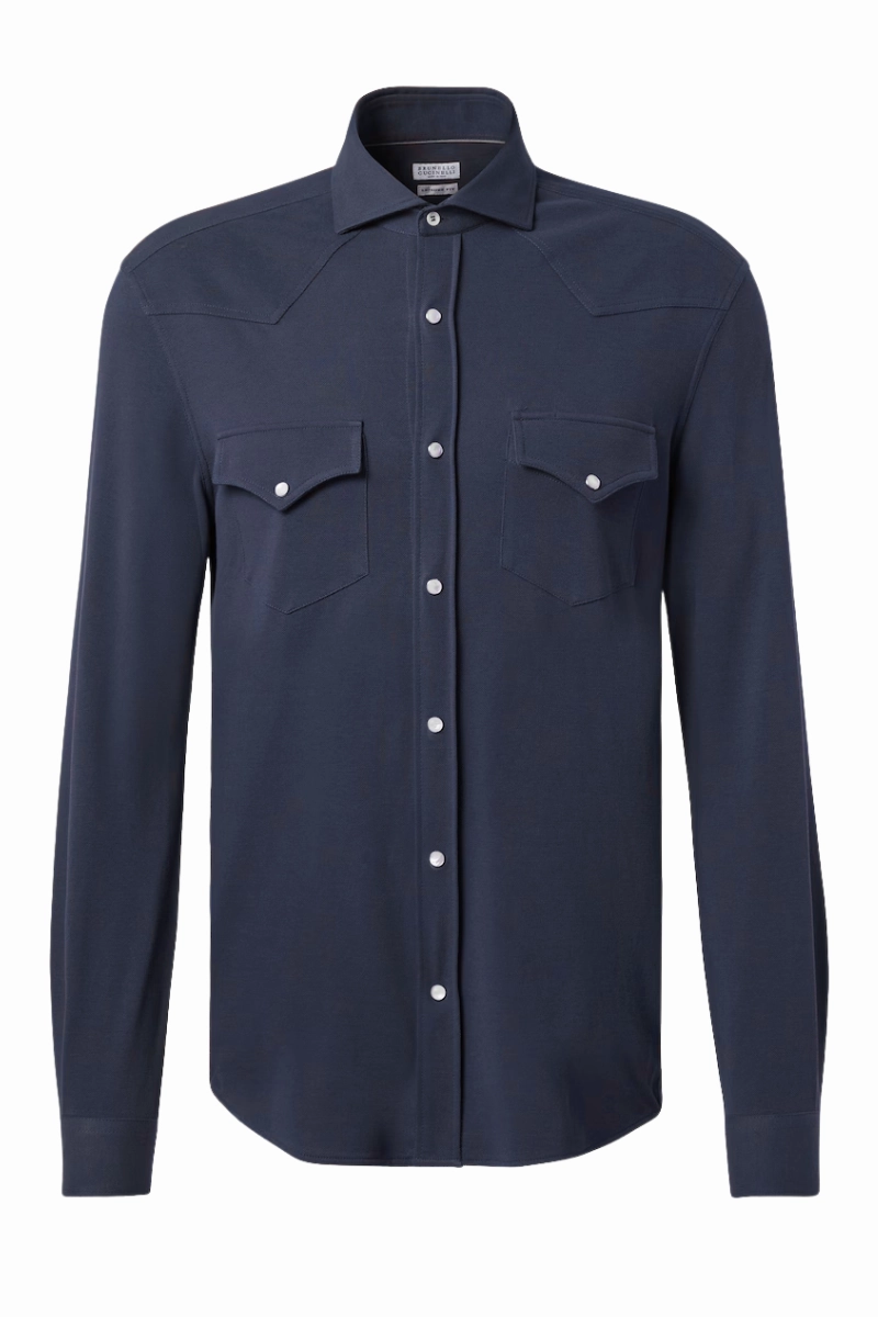 Urban Fashion Piqu?? Western Shirt