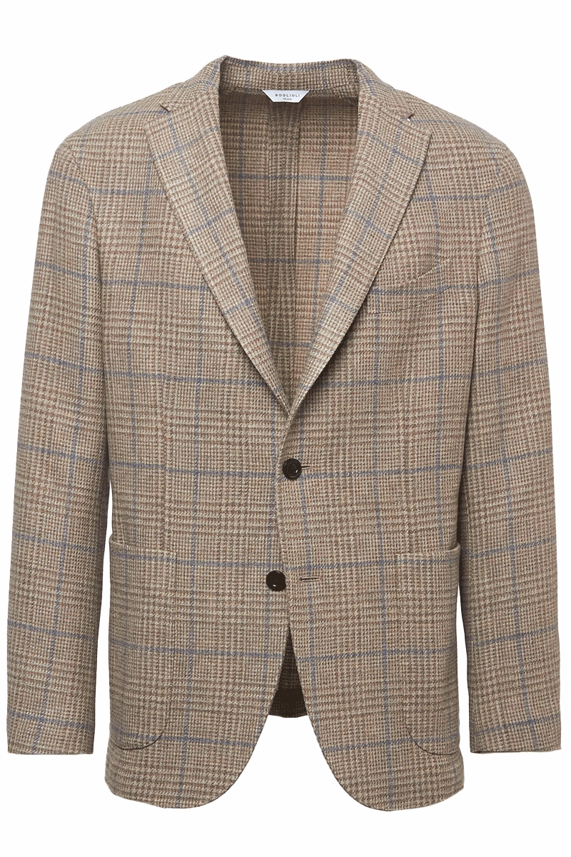 Elegant Appearance Refined Layering Plaid K-Jacket