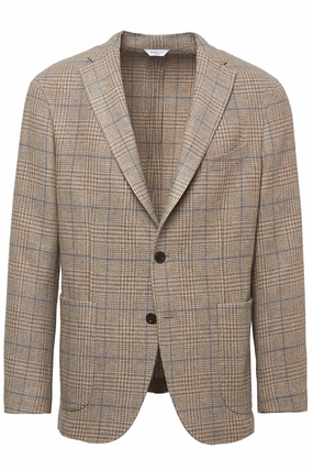 Elegant Appearance Refined Layering Plaid K-Jacket