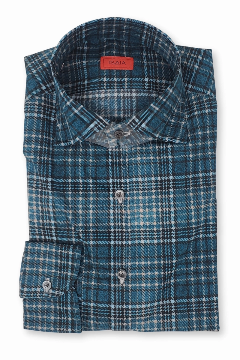 Plaid Shirt quick-drying product metallic glamour