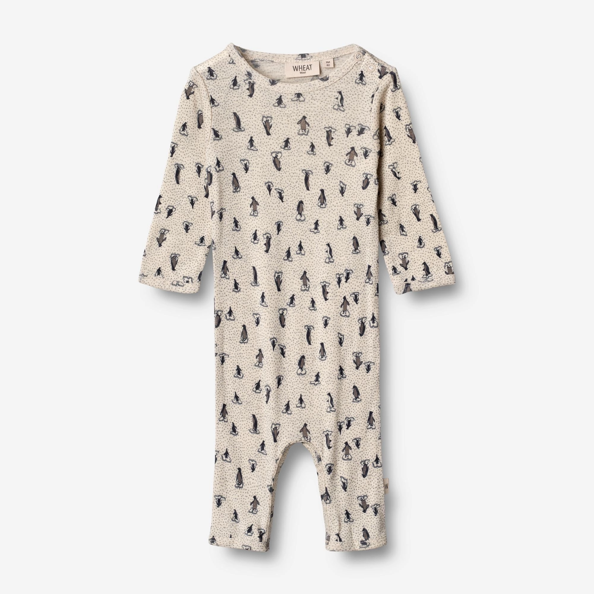 Plain Wool Jumpsuit | Baby - penguins on ice Office Comforted