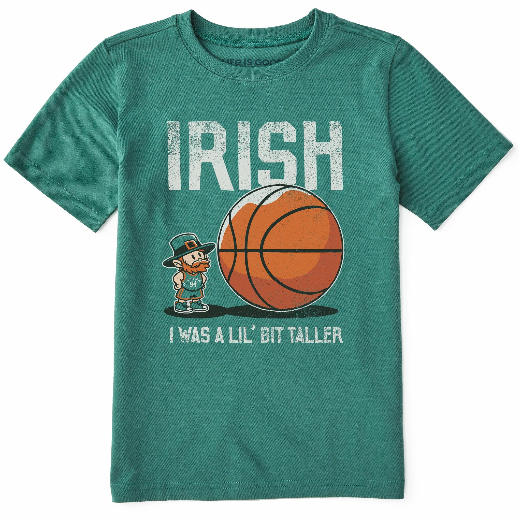 print design Kids Irish I Was a Lil Bit Taller Short Sleeve Crusher Tee