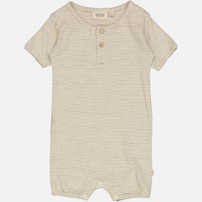 Playsuit Gus - seaweed stripe Clean Slim