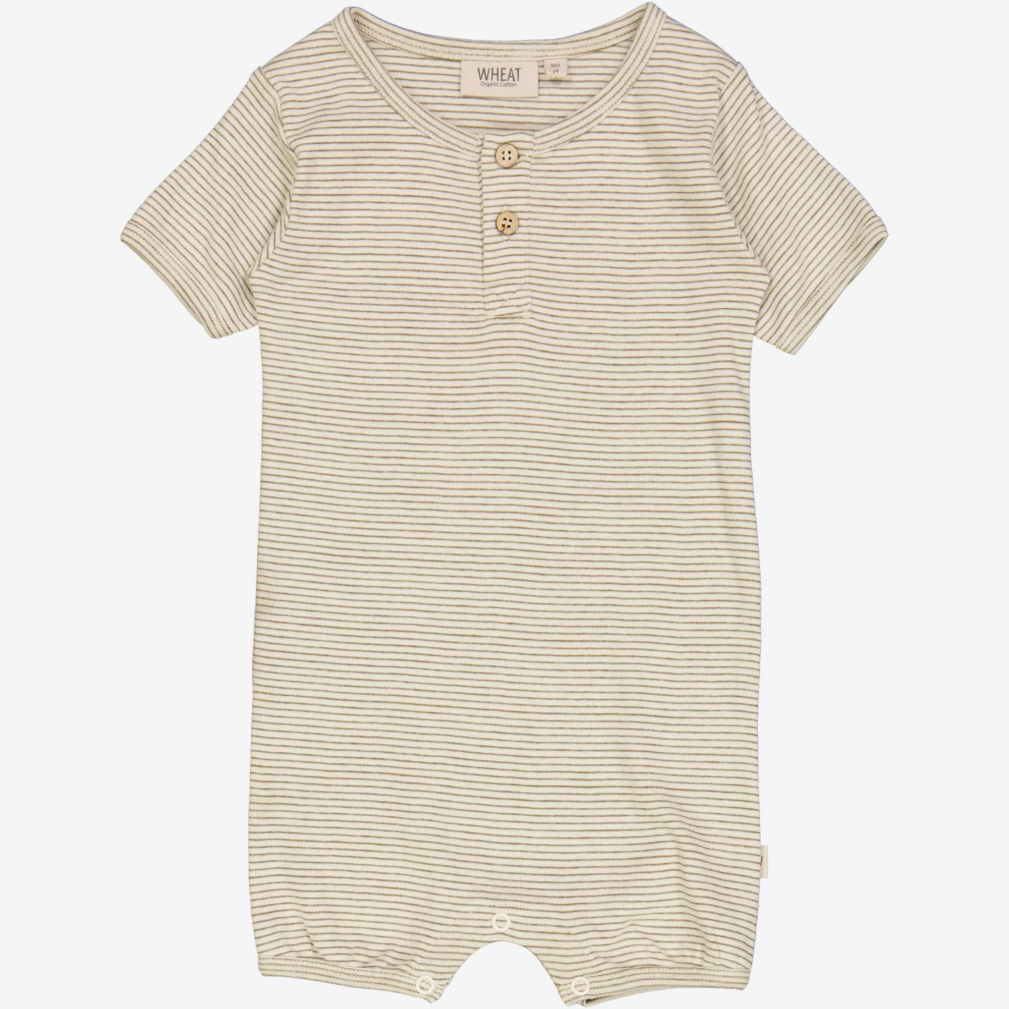 Fancy Chic Stretch Durable Playsuit Gus - seaweed stripe