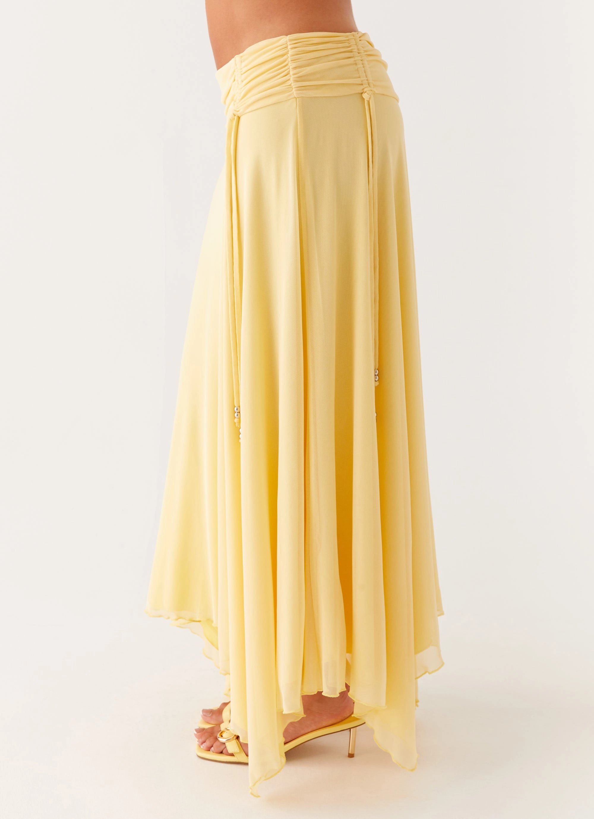 Breathable Material Kirrabilli Midi Skirt - Yellow