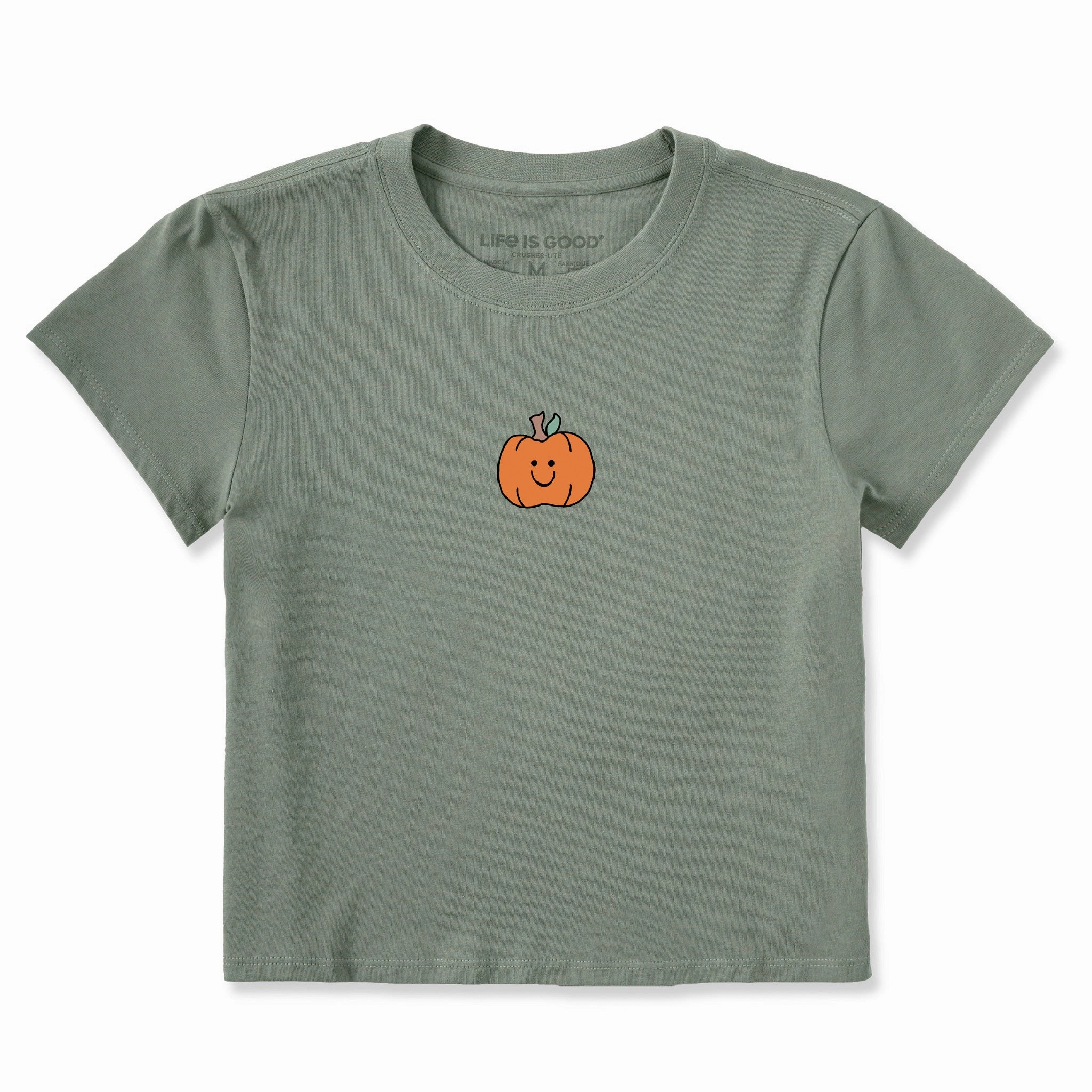 Easy Care Fabric Women's Happy Pumpkin Crusher-LITE Shrunken Tee