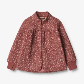 Quick Dry Fabric Technology Thermo Jacket Thilde - red flowers