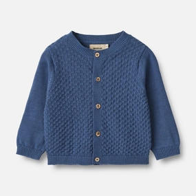 Street Comfort Off-Duty Fit Knit Cardigan Siggi - deep ocean