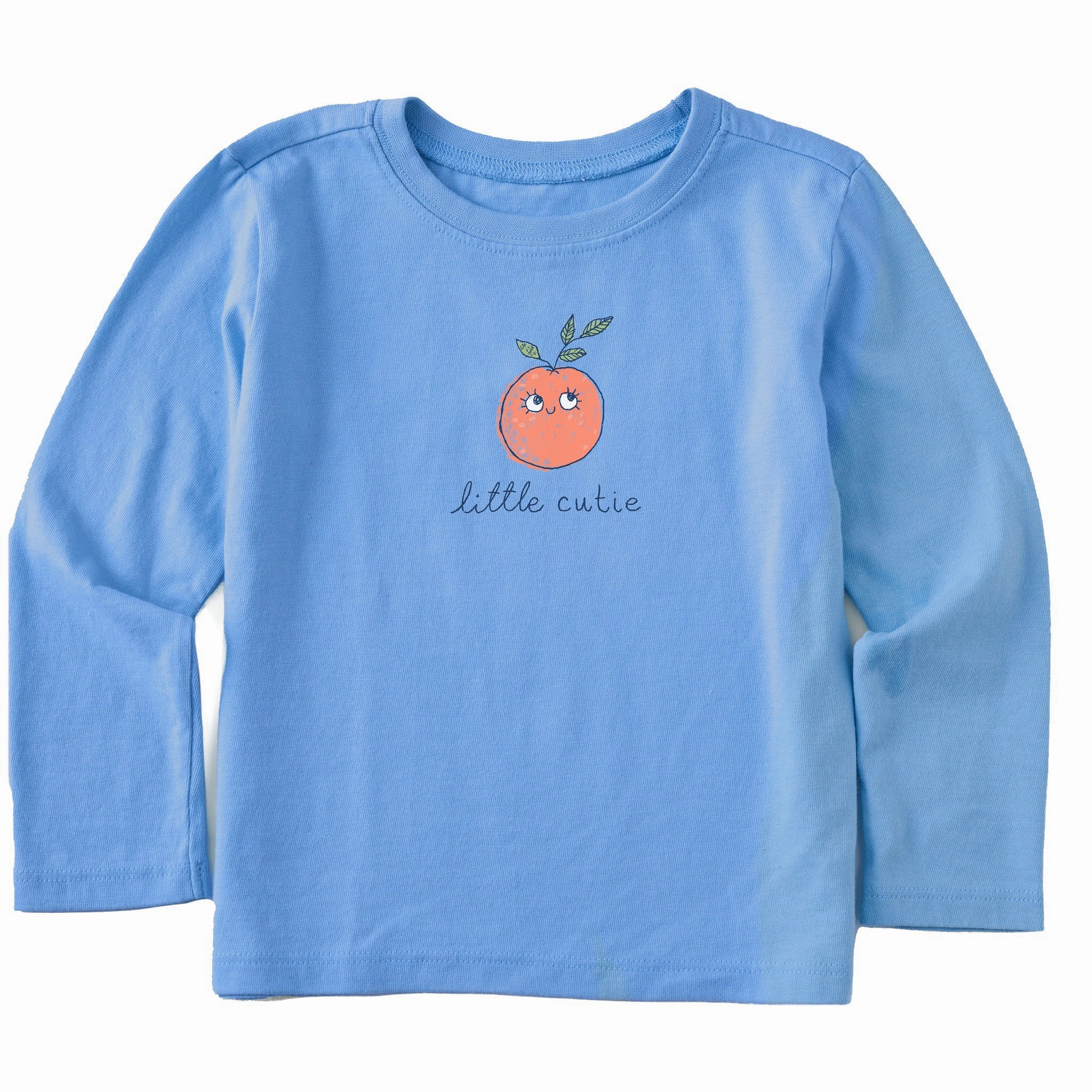 Quick Fit Trendy Top Toddler Little Cutie Long Sleeve Crusher Tee