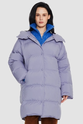 Moisture Managing Liner Ergonomic Shoulder Cut Puffy Puffer Down Jacket with Detachable Hood