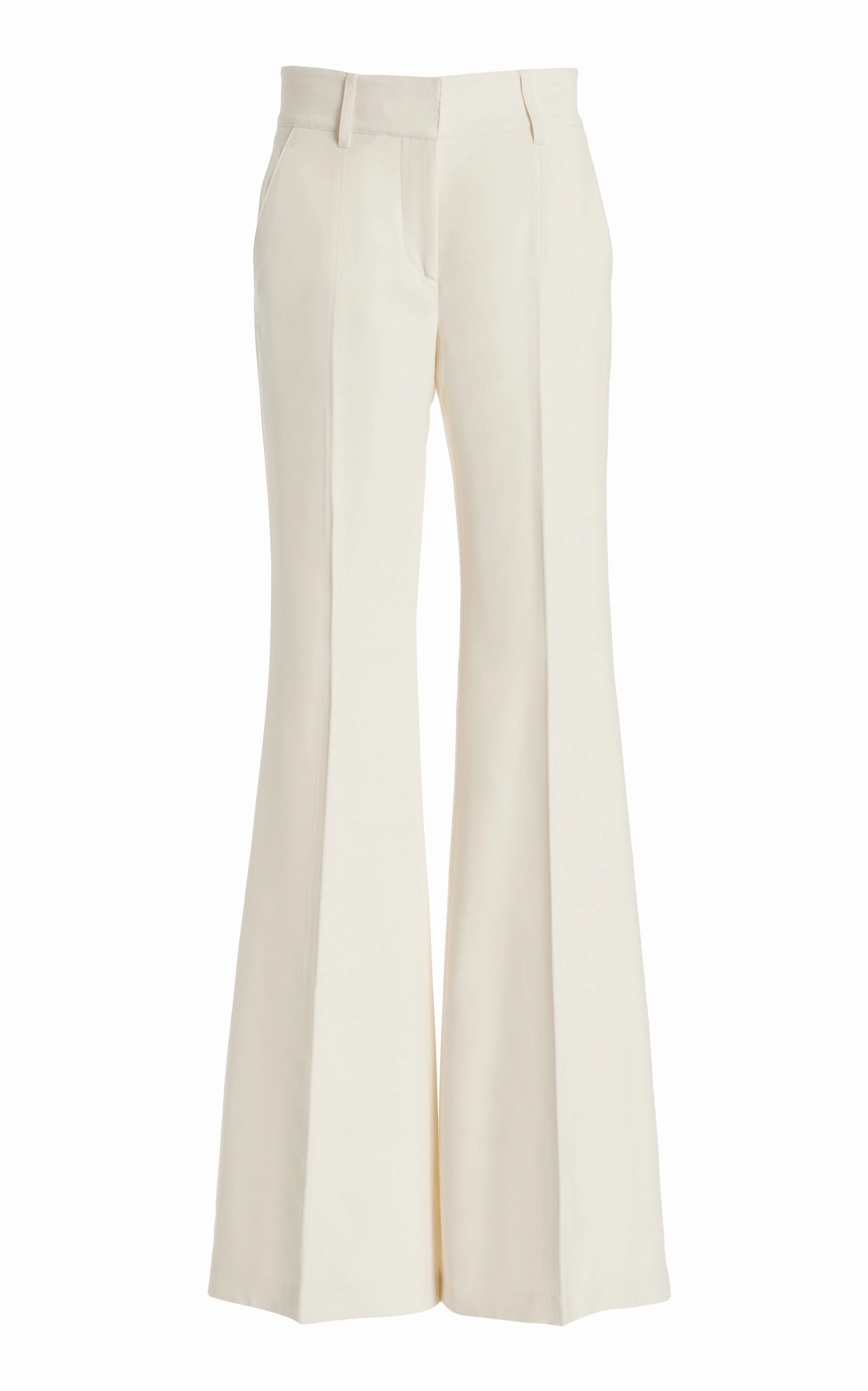 Rhein Pant in Ivory Sportswear Wool Perfect Construction Sharp Work Attire