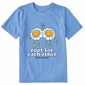 Casual Design Light Stretch Kids Root for Each Other Short Sleeve Crusher Tee