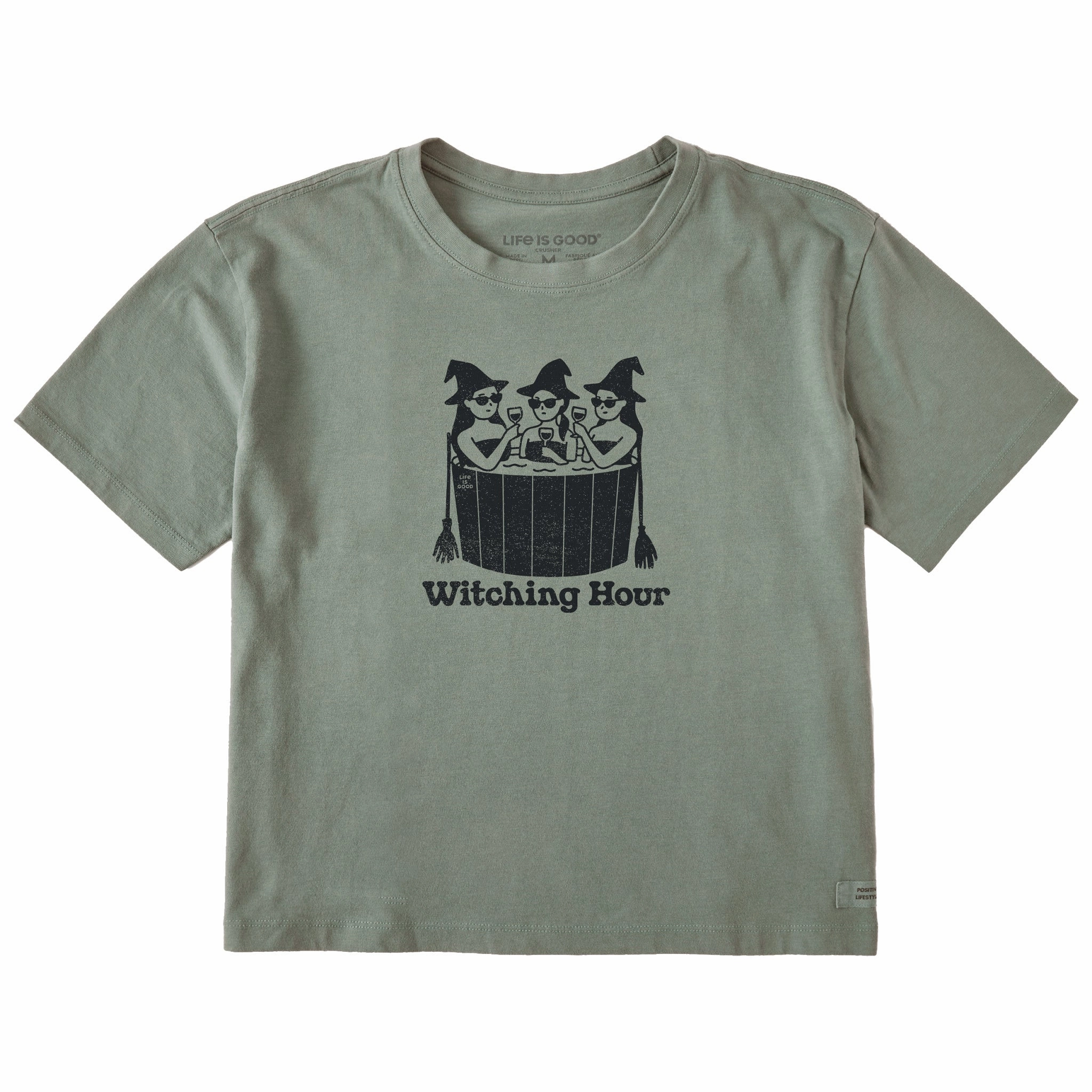 Women's Witching Hour Short Sleeve Crusher Boxy Tee Pre Shrunk Fabric