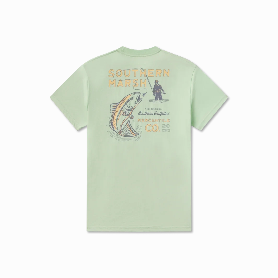 Cozy Hug Adjustable Fit Southern Marsh SEAWASH Tee - Retro Redfish