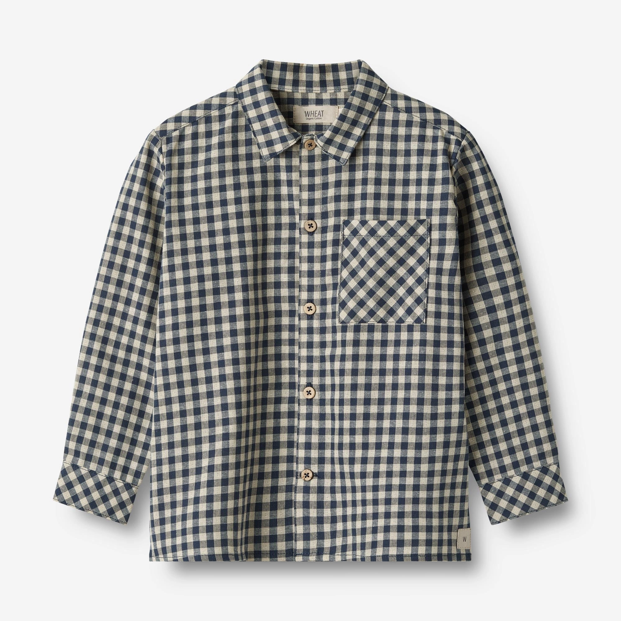 Streamlined Design Shirt Oscar - blue check