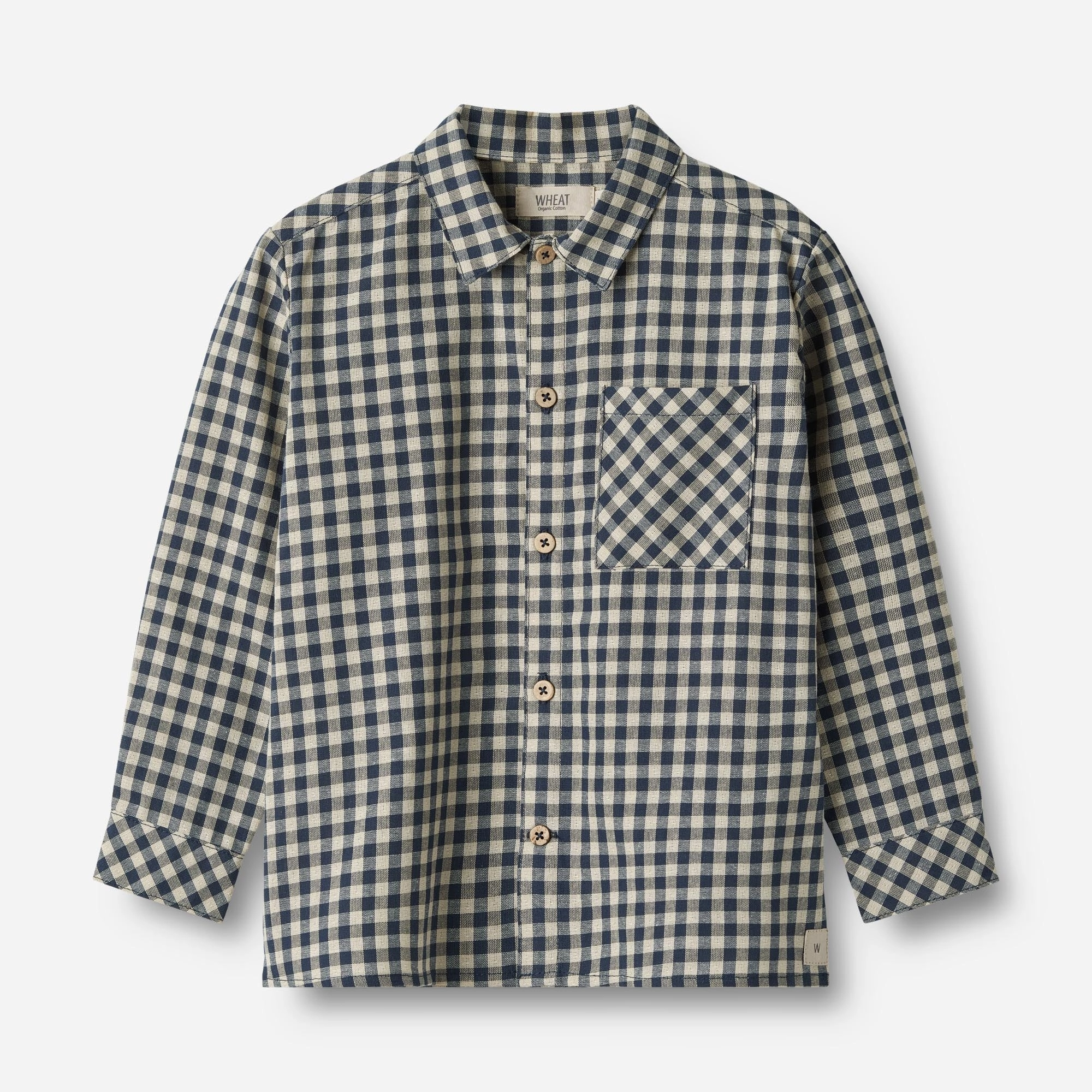 Loose style Cozy Wear Shirt Oscar - blue check