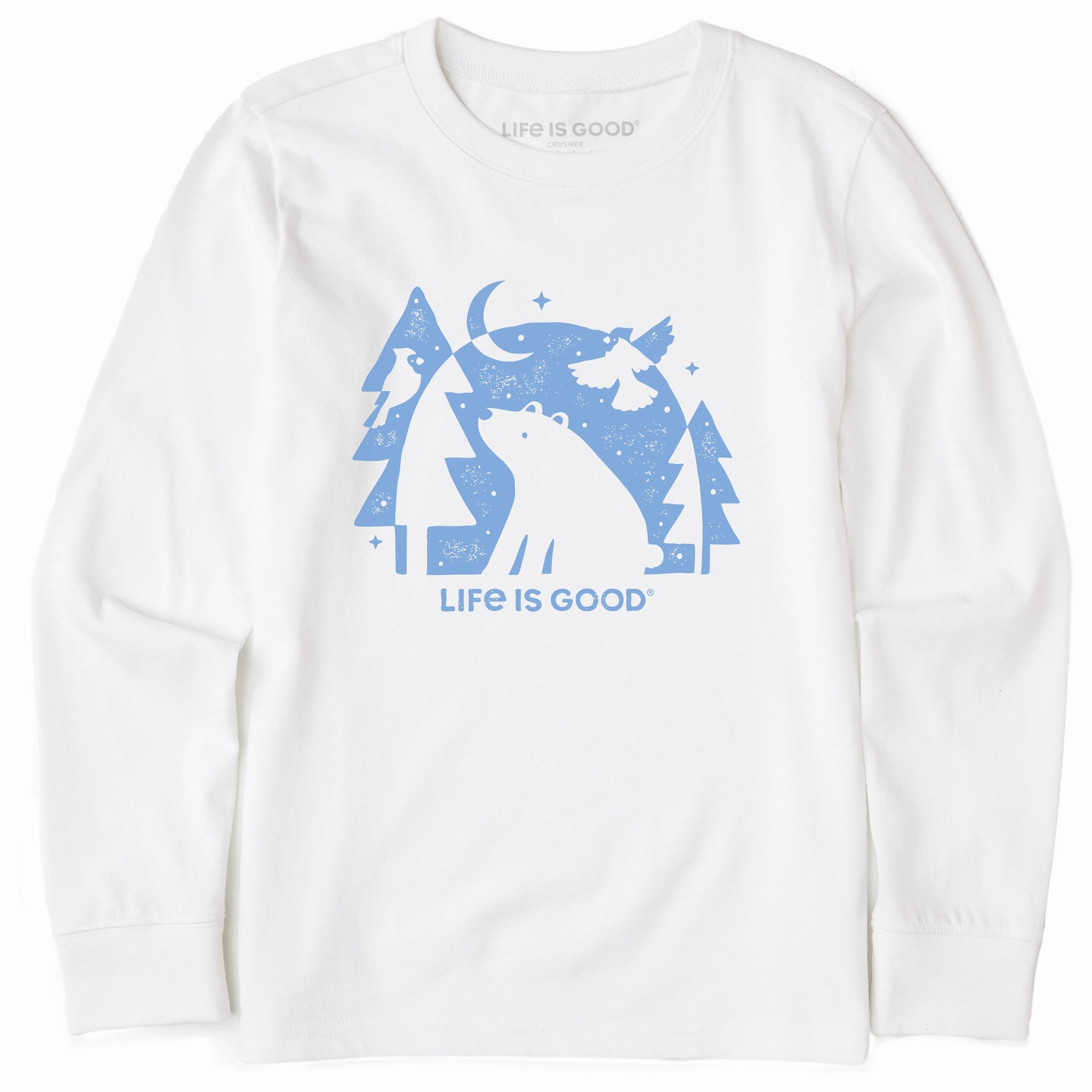 Classic Chic Kids Moonlit Bear Long Sleeve Crusher Tee