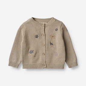 Knit Cardigan Ella | Baby - soft beige Neutral Style Day Layer