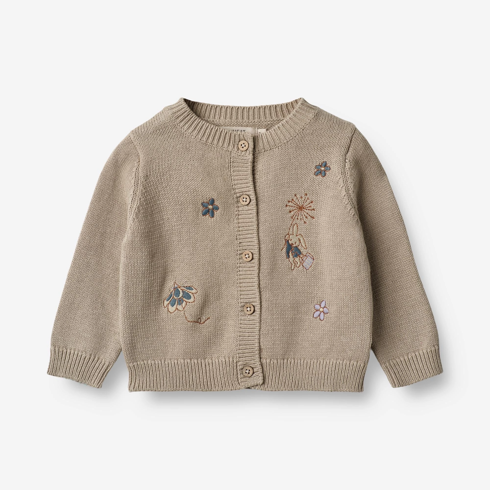 Knit Cardigan Ella | Baby - soft beige Neutral Style Day Layer