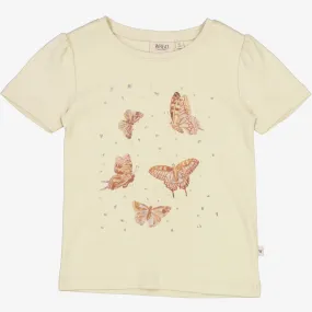 T-Shirt Butterflies - clam Cozy Waistband
