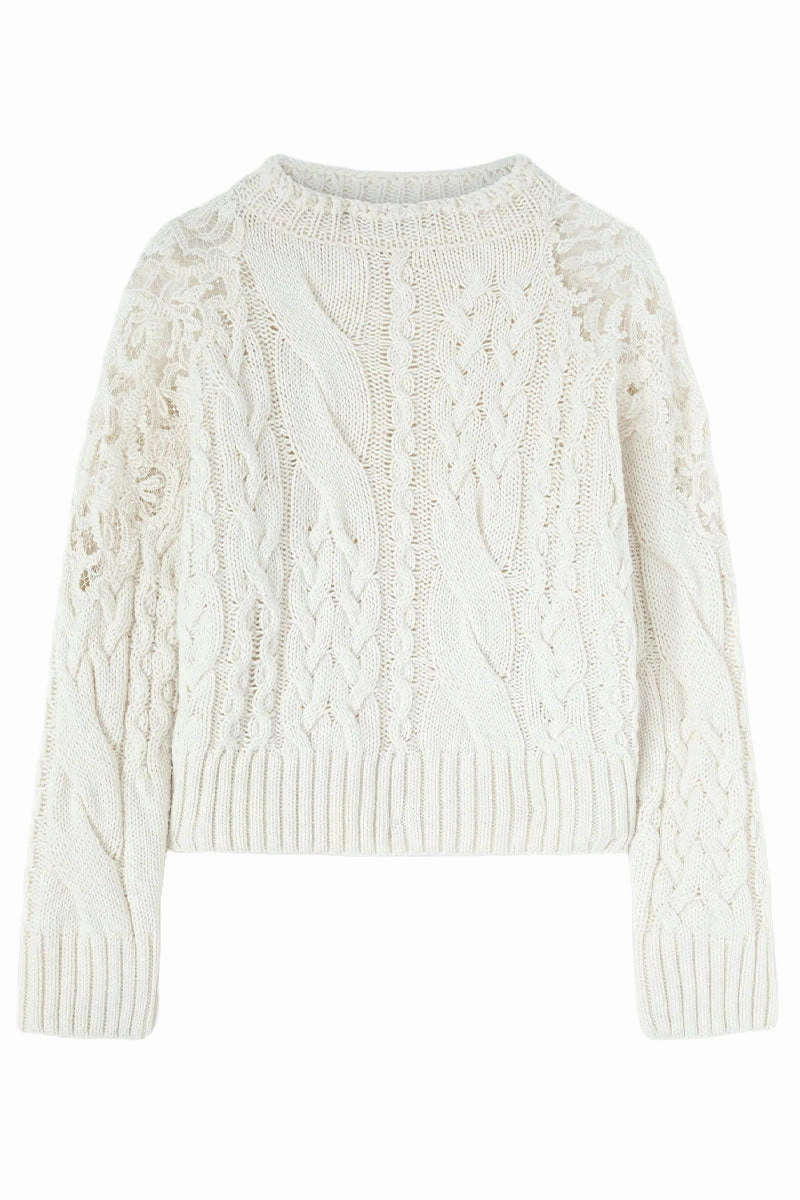 Odor Resistant Fabric Cable-Knit Jumper