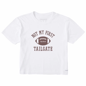 Women's Not My First Tailgate Short Sleeve Crusher Boxy Tee Functional Fit