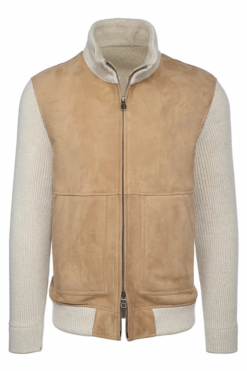 Zip Knit Bomber Jacket foldable Protective Layer