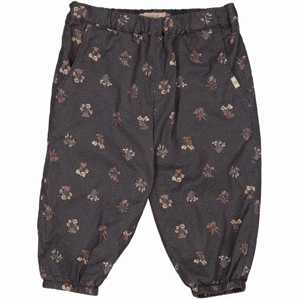 Relaxed Vibe Windproof Design Trousers Malou Lined - black flowers