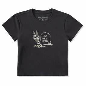 Women's Life Was Good Peace Out Crusher-LITE Shrunken Tee Fit for All Seasons