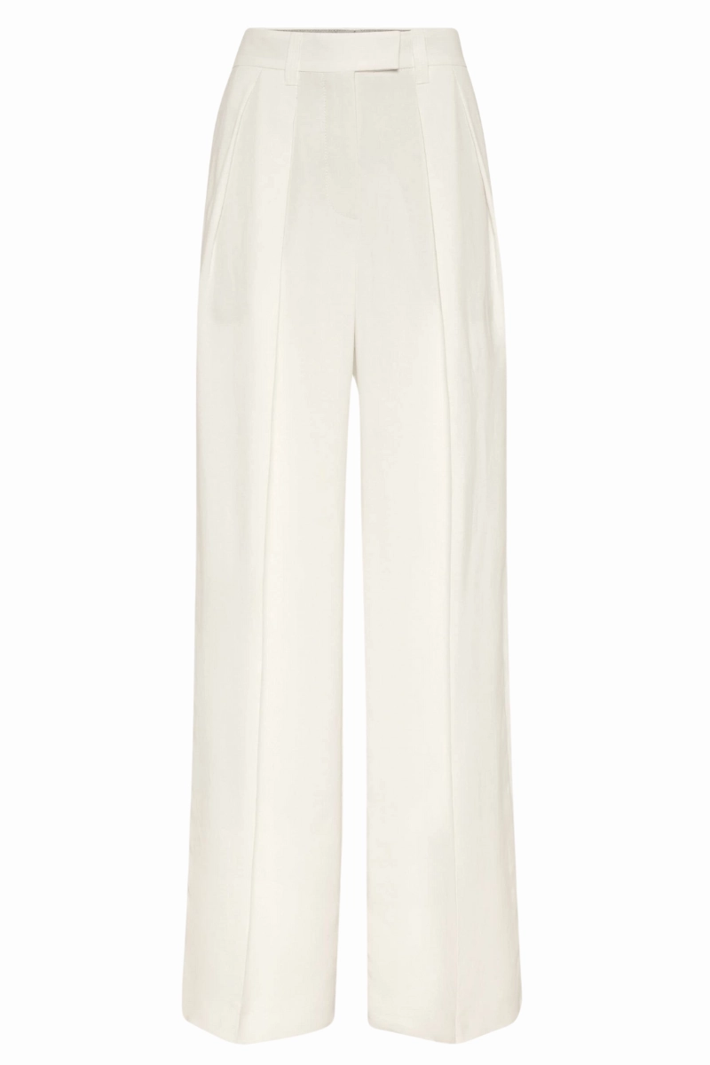 Fluid Twill Sartorial Wide Trousers Comfortable Design