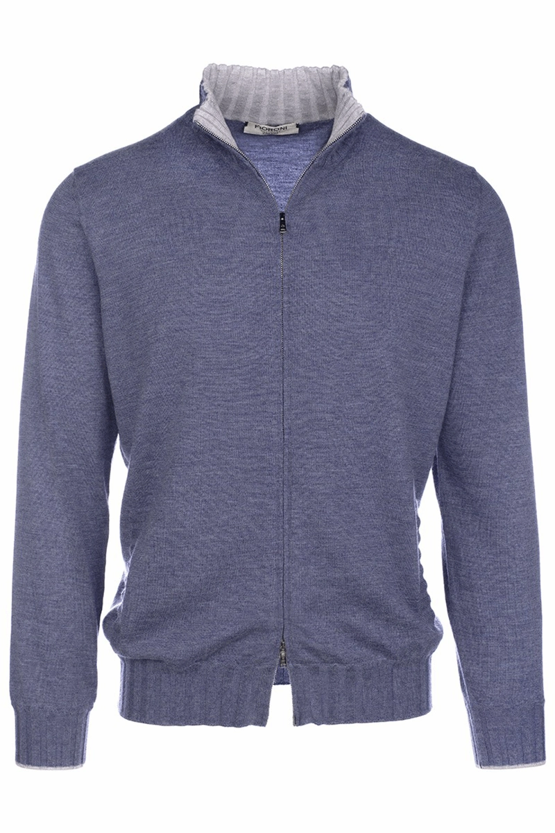 Sport Style Duvet Cashmere Zip Sweater