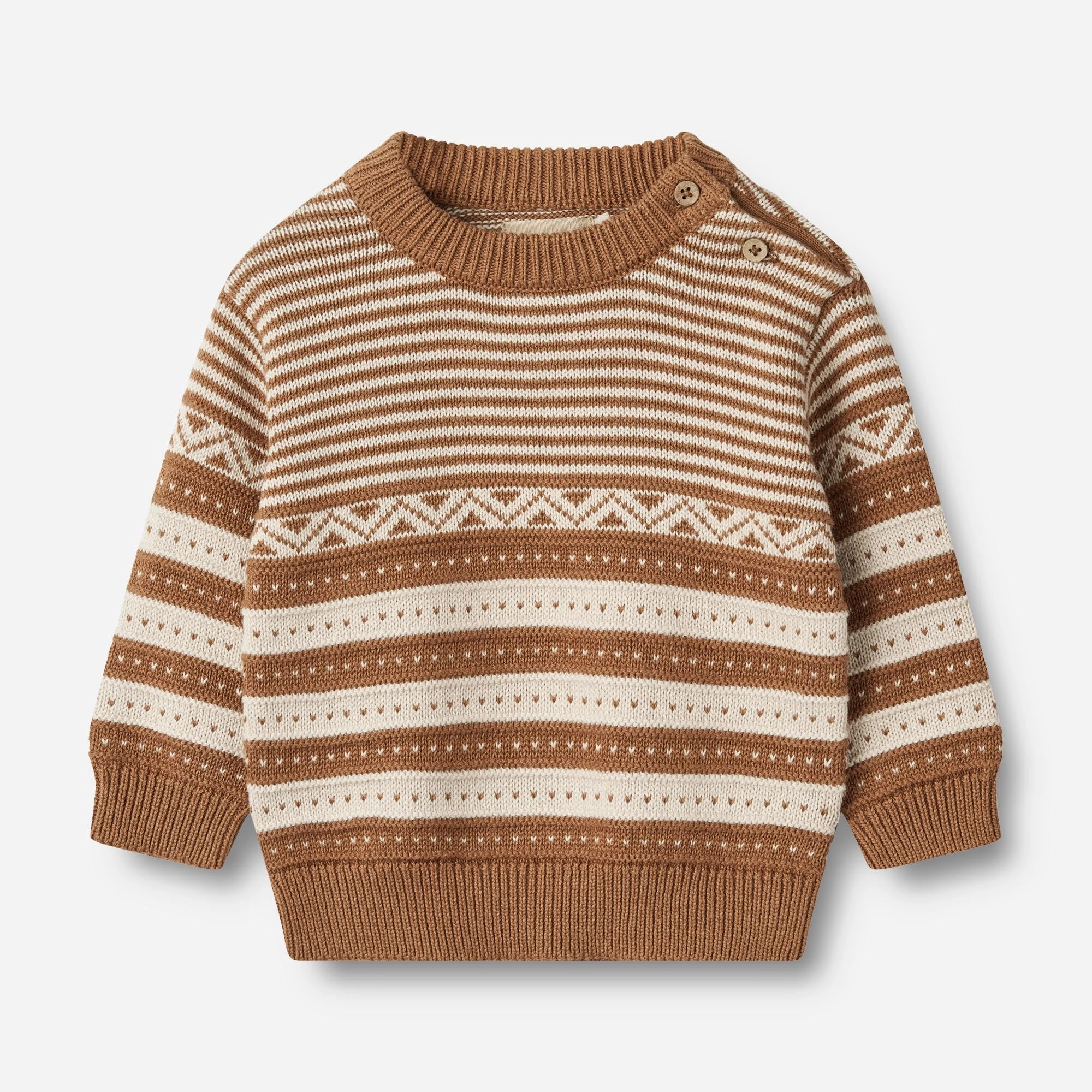 Knit Pullover Jan | Baby - caramel Moisture Wicking Technology