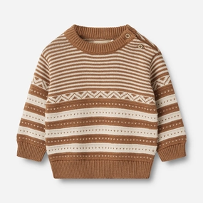Knit Pullover Jan | Baby - caramel Moisture Wicking Technology
