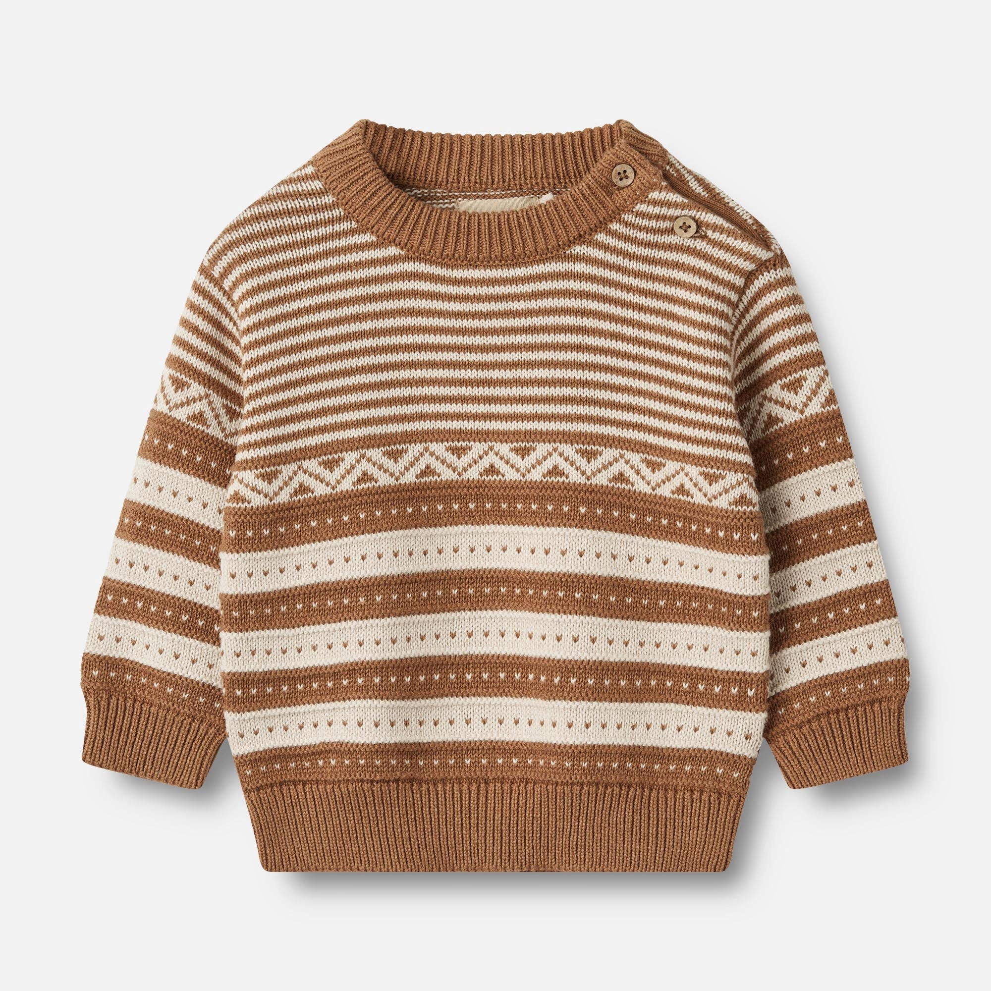 machine washable material Knit Pullover Jan | Baby - caramel