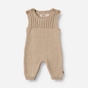 Chic Comforted Chill Friendly Knit Romper Vigge | Baby - soft beige