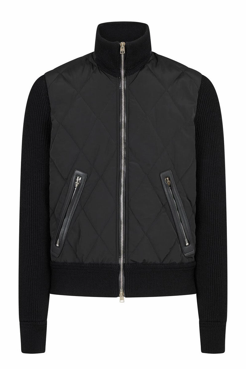 Corduroy Quilted Nylon Merino Full-Zip