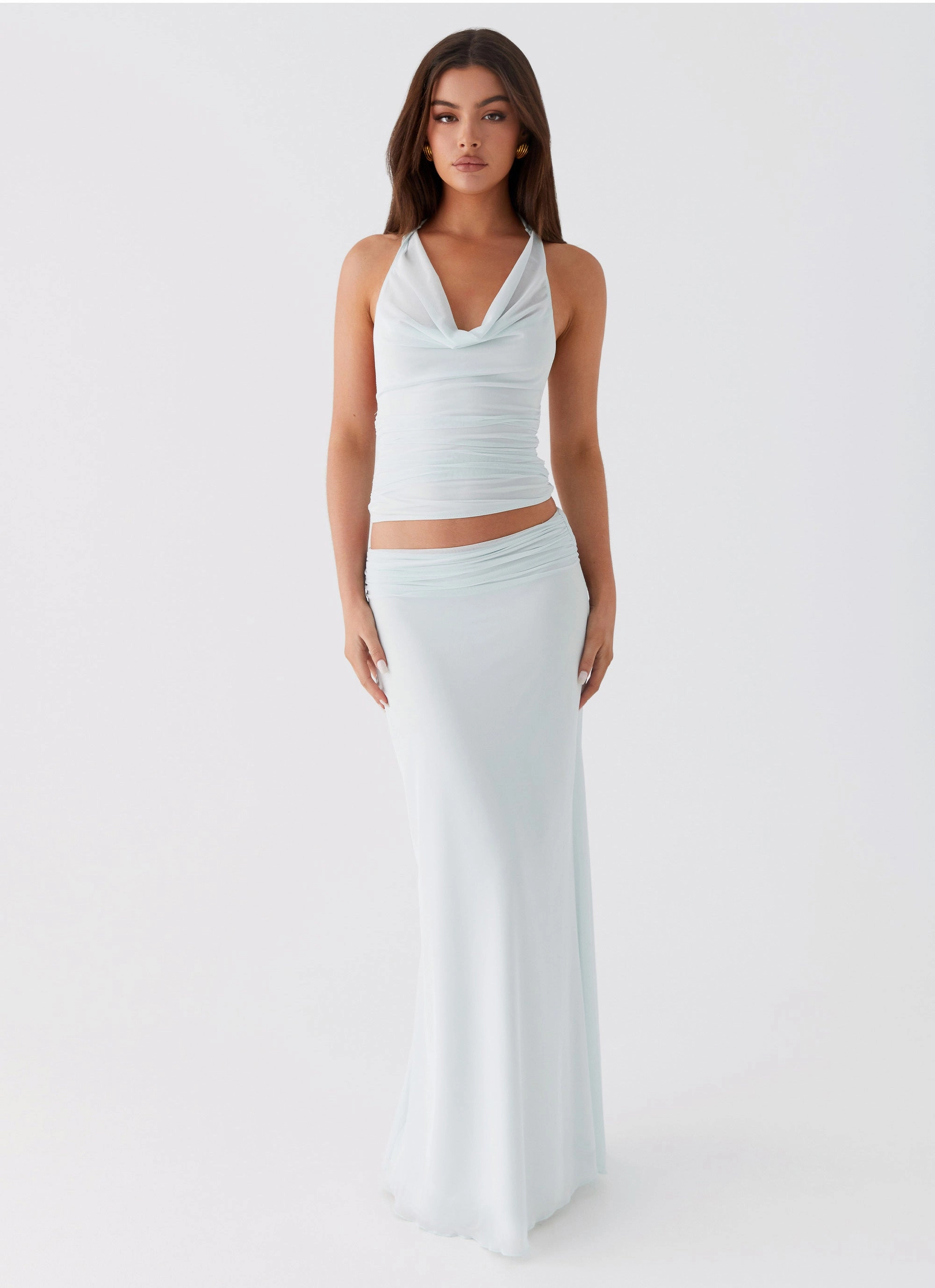 Rayne Maxi Skirt - Sage Smart Edge Mini length