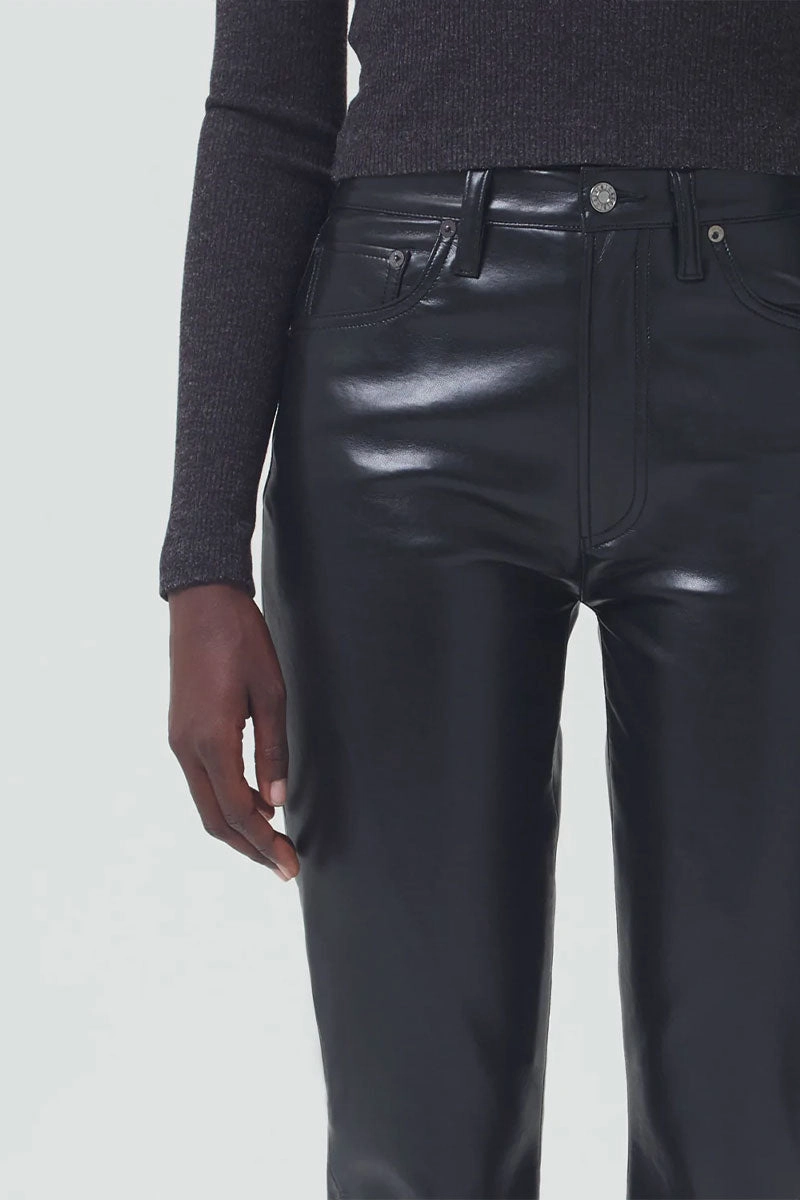 Minimal Comfort Ventilated Panels Recycled Leather Riley Long High Rise